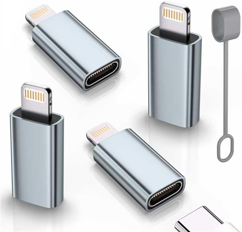 Thousover MFi Certified USB C Type C to Lightning Adapter （4 Pack） 1.8-2.2A 15W Fast Charging Support Data Sync,Lightning to USB Type C Cable Adapter for iPhone/iPad/for Airpods Not for Audio/OTG - Image 1
